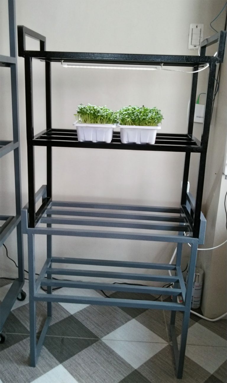 Movable and Stackable Plant Rack for Microgreens – Greens and Vines